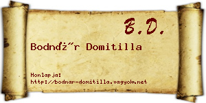 Bodnár Domitilla névjegykártya
